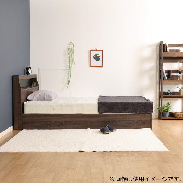 ベッド セミダブル 木製 ベッドフレーム コンセント ライト付き 引き出し 収納 すのこ -13