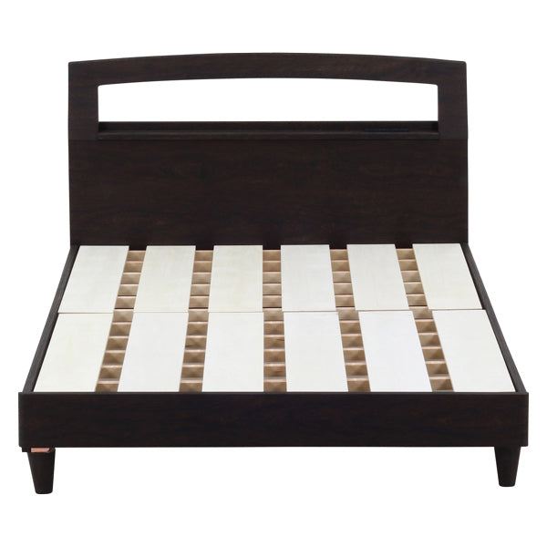 ベッド セミダブル 木製 ベッドフレーム コンセント ローベッド すのこ セミダブルベッド -17