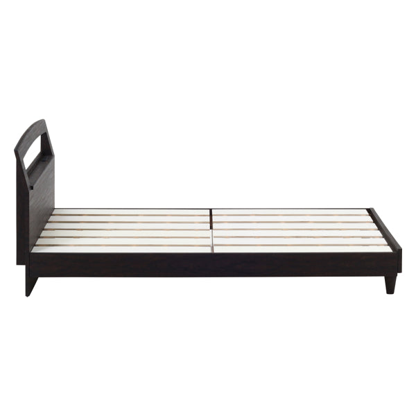 ベッド セミダブル 木製 ベッドフレーム コンセント ローベッド すのこ セミダブルベッド -18