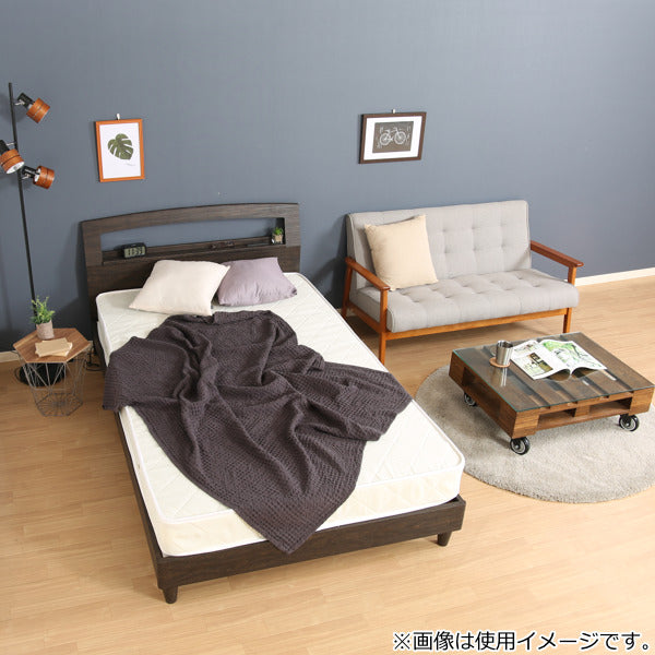 ベッド セミダブル 木製 ベッドフレーム コンセント ローベッド すのこ セミダブルベッド -10