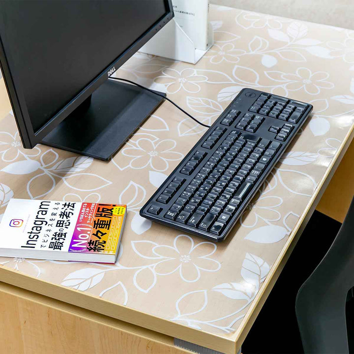 キッチンマット拭ける60×240cm柄物クリア