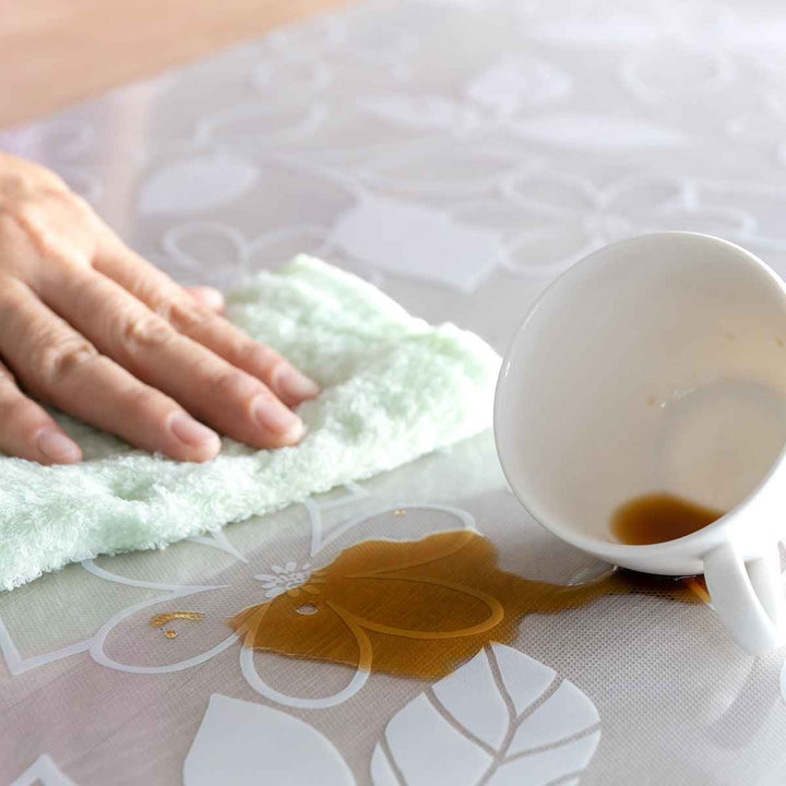 キッチンマット拭ける60×240cm柄物クリア