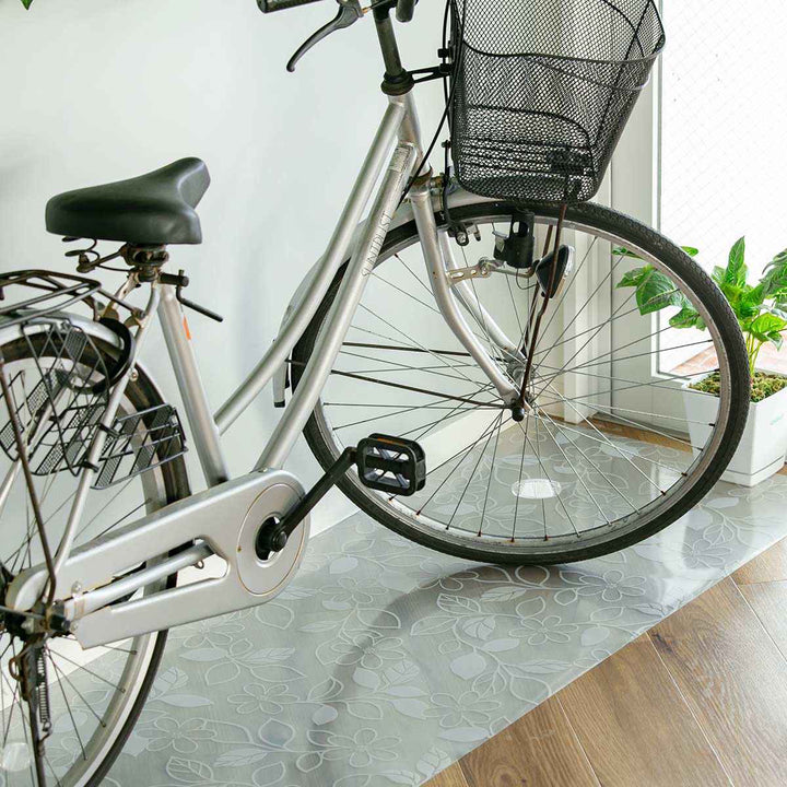 キッチンマット拭ける60×240cm柄物クリア