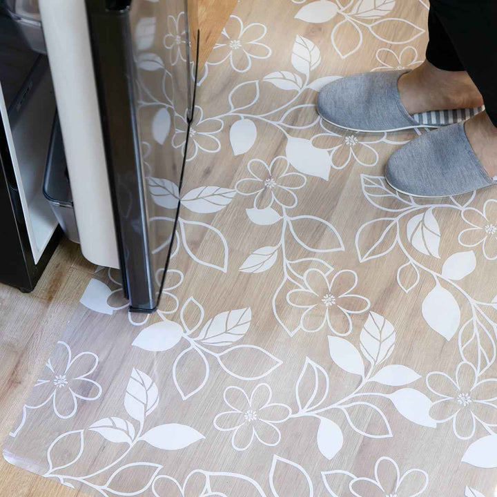 キッチンマット拭ける60×240cm柄物クリア