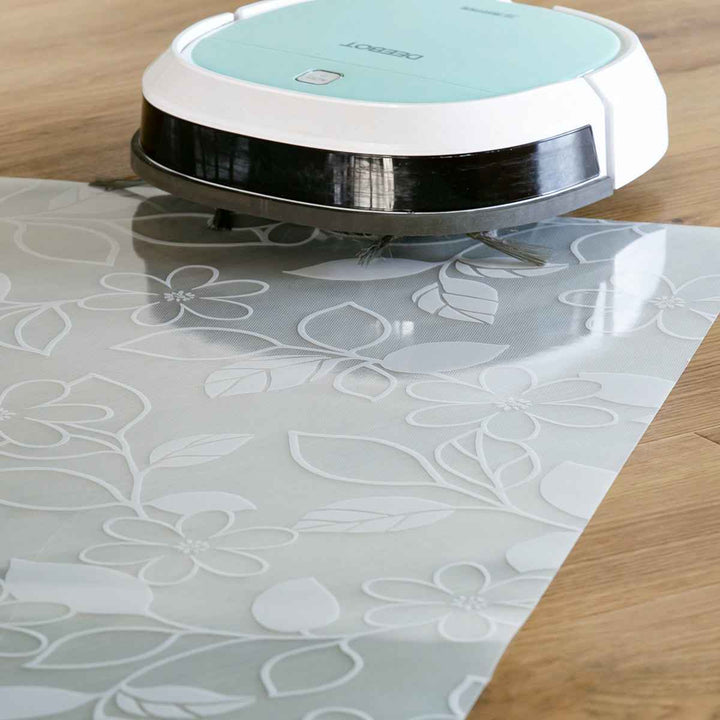 キッチンマット拭ける60×240cm柄物クリア