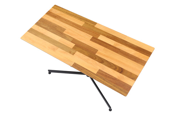 昇降テーブル 幅105cm 木製 天然木 高さ調整 昇降 テーブル センターテーブル ローテーブル レバー式