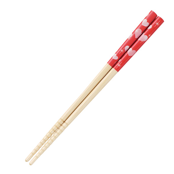 箸 16.5cm 安全箸 キッズ箸 フラッシュハート 子供用 竹製 天然竹 日本製