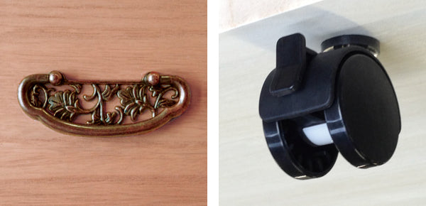 総桐チェスト5段桐たんす柿渋仕上キャスター付日本製幅100cm