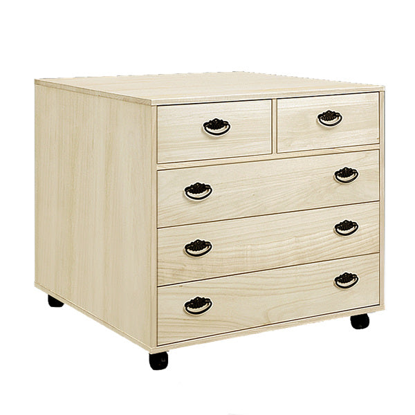 総桐押入れタンス4段深型キャスター付日本製幅75cm