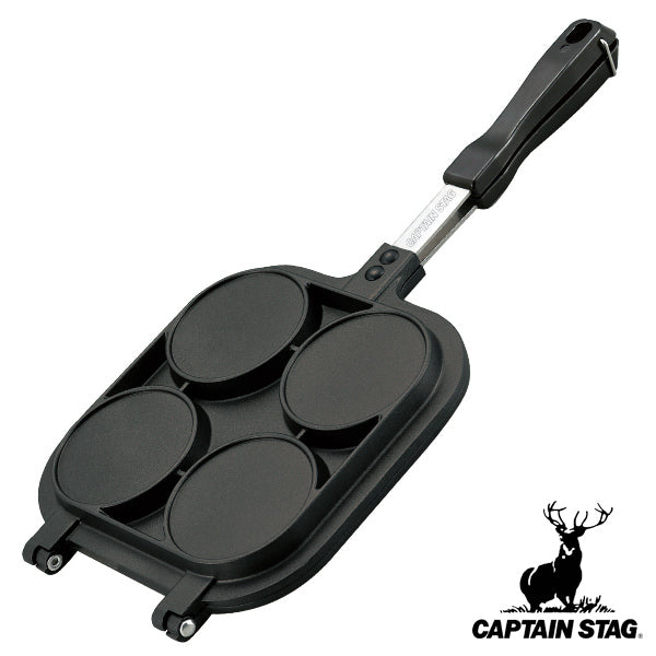 パンケーキ メーカー アウトドア アルミ キャンプ 調理器具 キャプテンスタッグ CAPTAIN STAG