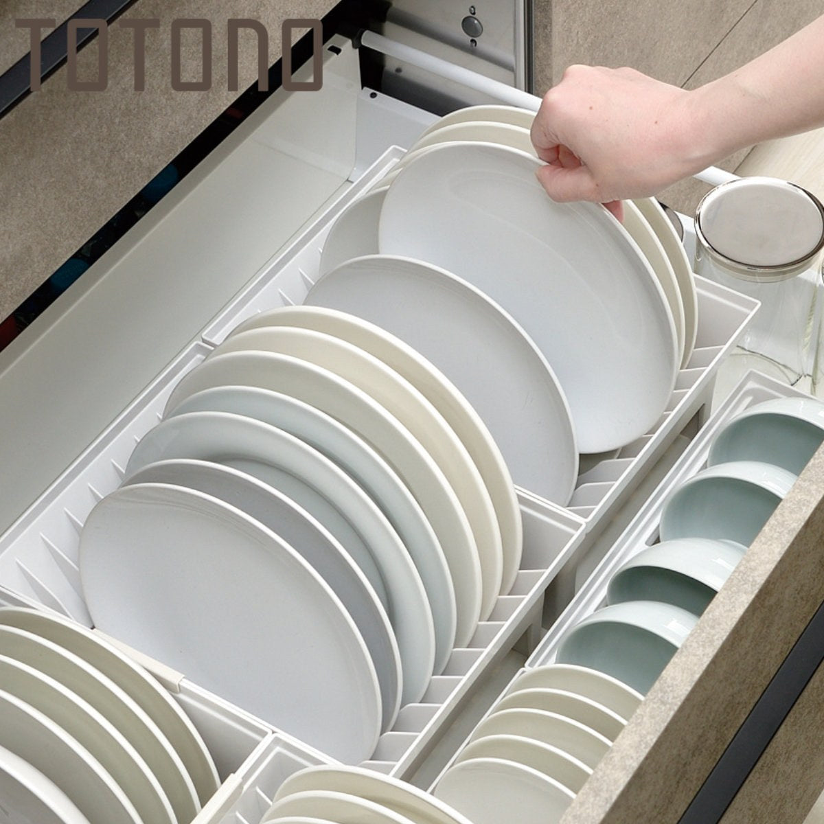 キッチン 収納 ディッシュスタンド N ワイド トトノ 引き出し用 – ハウジー