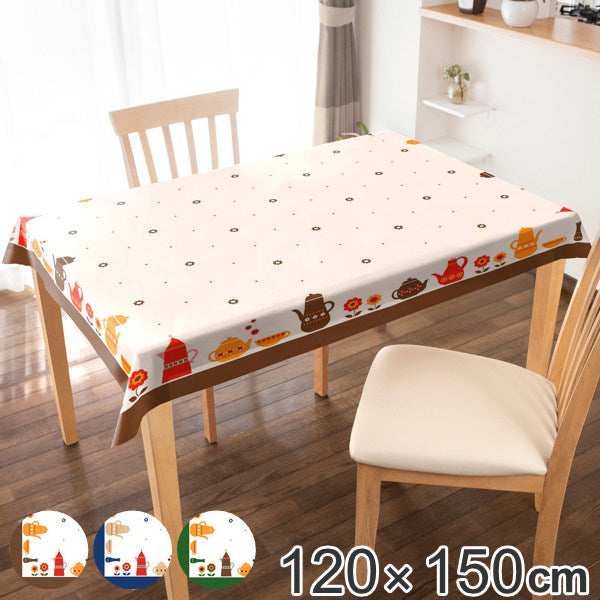 テーブルクロス 120×150cm スカンジナビア オーレ 撥水 樹脂 日本製