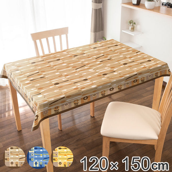 テーブルクロス 120×150cm スカンジナビア ネスナ 撥水 樹脂 日本製