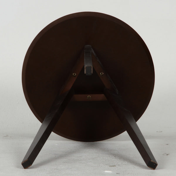 サイドテーブル 高さ60cm コーヒーテーブル 木製 天然木 円型 丸 テーブル