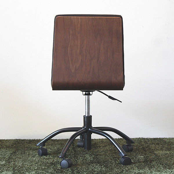 オフィスチェア 座面高39～48cm デスクチェア キャスターチェア 木製 ファブリック チェア