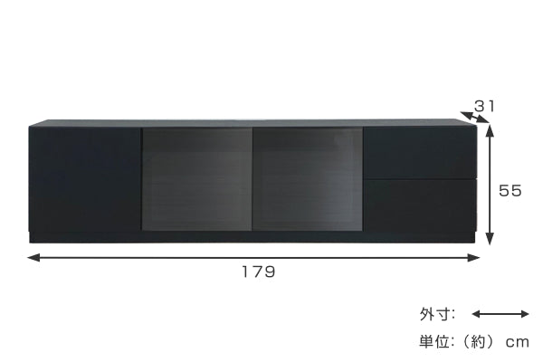 テレビ台 薄型 ミドルボード セラミック天板 シンプルモダン Edel 幅180cm