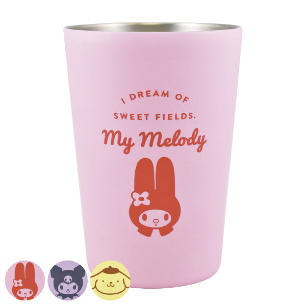 タンブラー 460ml MY MELODY マイメロディ コンビニカップホルダー コップ ステンレス キャラクター