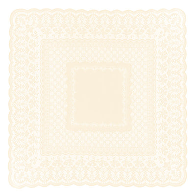 テーブルクロス 140×140cm 撥水加工 正方形 レース 日本製