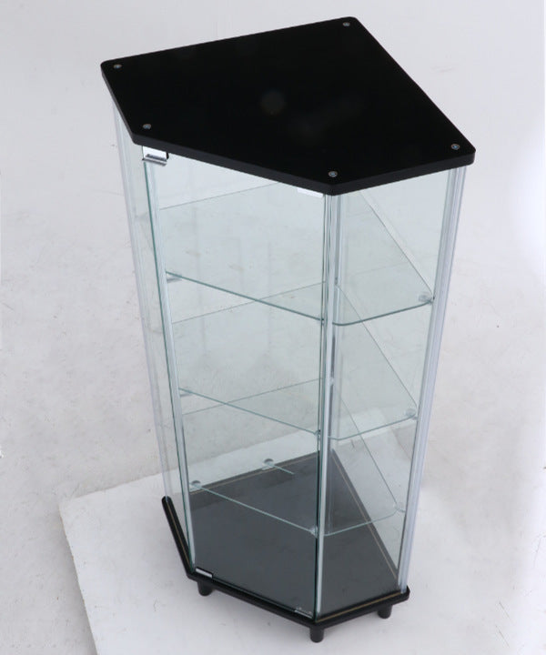 コレクションケース4段コーナー型ガラスケース幅62.5cm