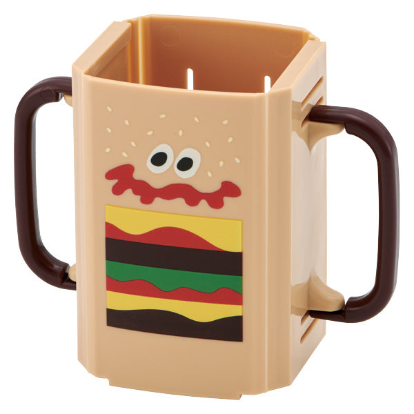 ドリンクホルダー バーガーコンクス 両手 ハンドル付き 子供用 キャラクター