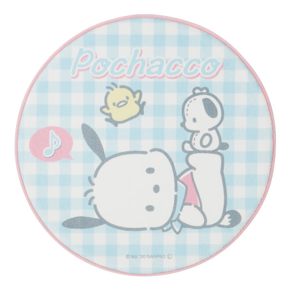 インテリアマット 直径50cm ポチャッコ アクセントマット 丸洗い すべり止め