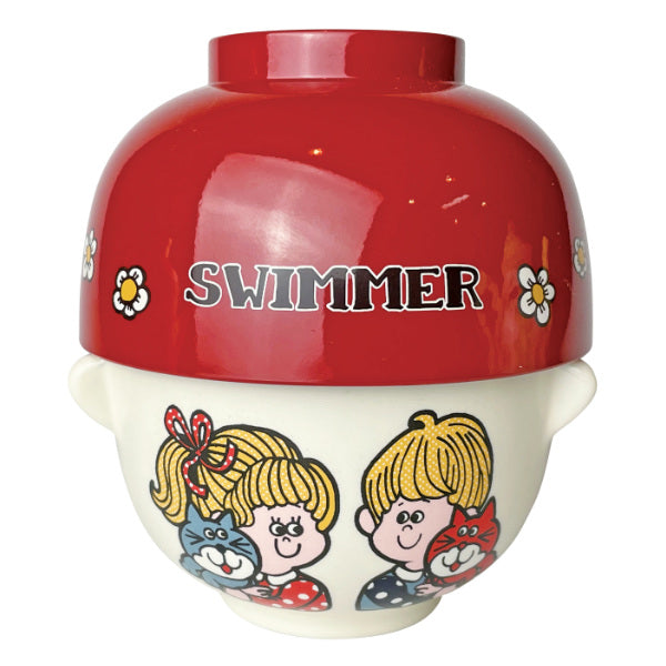 汁椀 茶碗 セット ミニ SWIMMER お椀 磁器 プラスチック 日本製