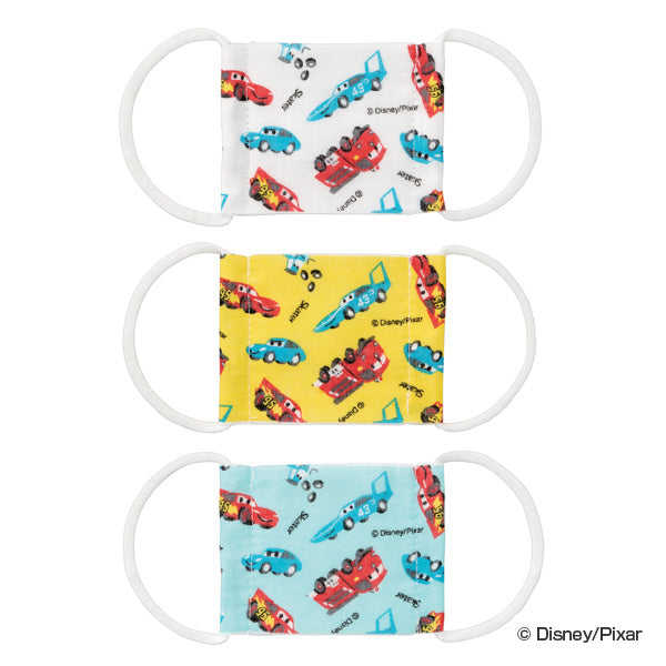 マスク 赤ちゃん カーズ 3枚 セット ガーゼマスク ベビー