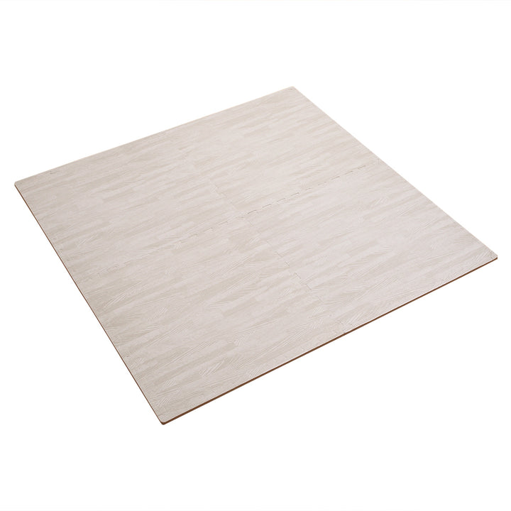 ジョイントマット 58×58cm 両面滑り止め加工 木目調 4枚入り -18