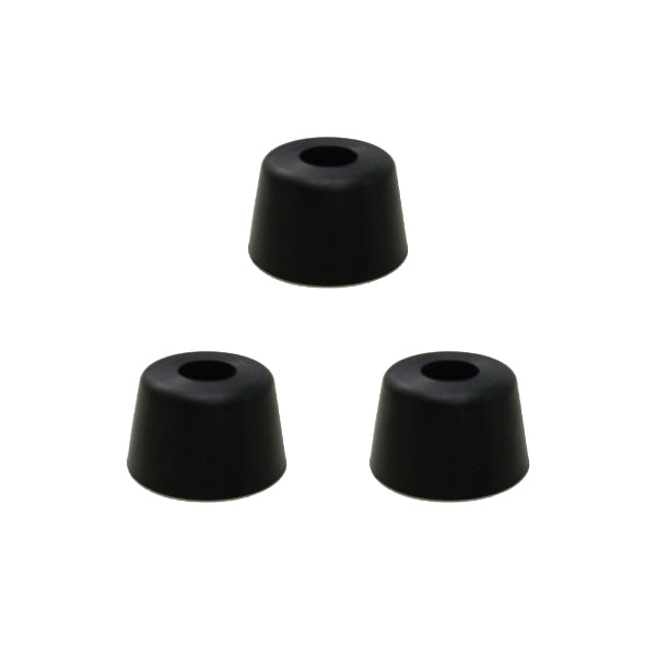 杖 ステッキ 先ゴム 3ポイント 専用 3個入り ブラック ブラウン 滑りにくい 安全