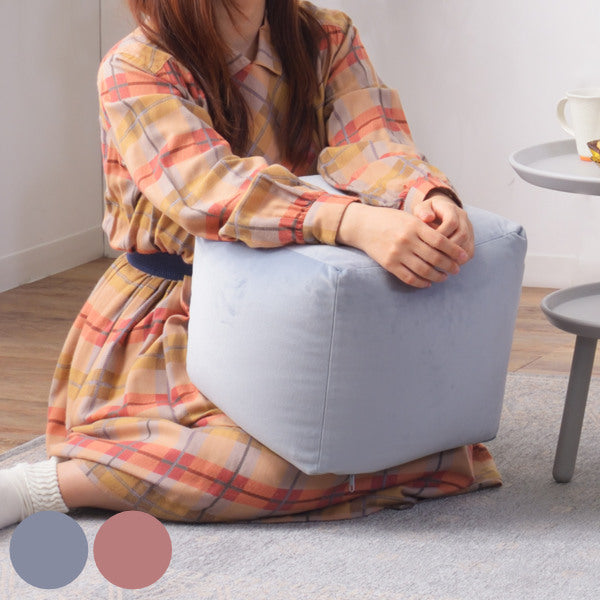 ビーズクッション コンパクト 小さめ カバー クッション ベロア ミニビーズクッション かわいい -2