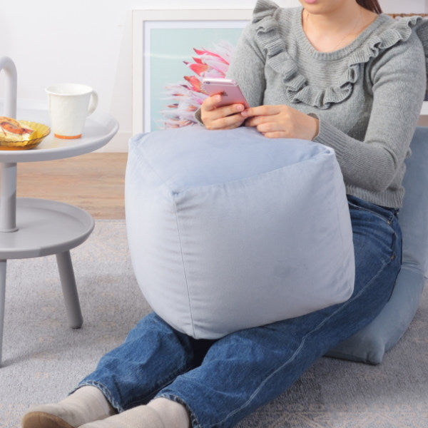 ビーズクッション コンパクト 小さめ カバー クッション ベロア ミニビーズクッション かわいい -7