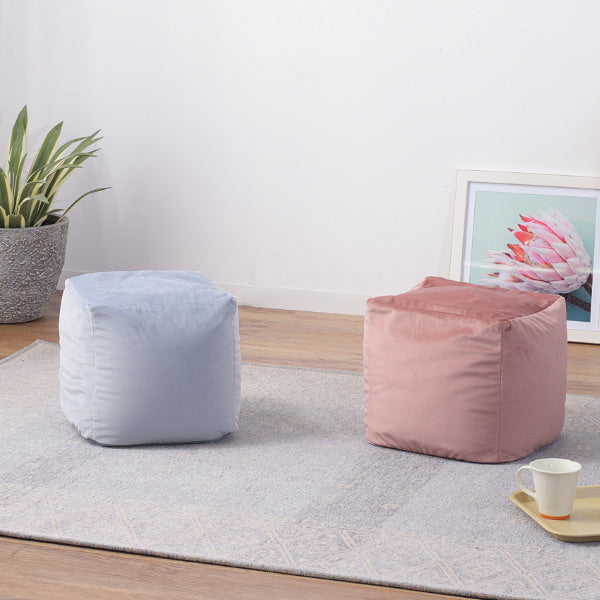 ビーズクッション コンパクト 小さめ カバー クッション ベロア ミニビーズクッション かわいい -9