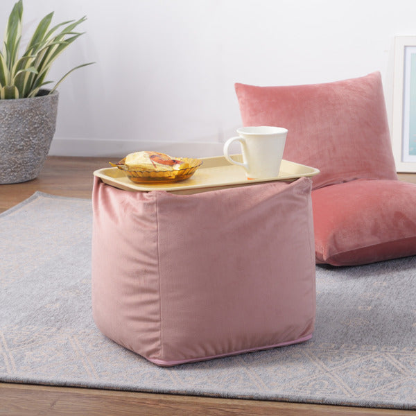 ビーズクッション コンパクト 小さめ カバー クッション ベロア ミニビーズクッション かわいい -11