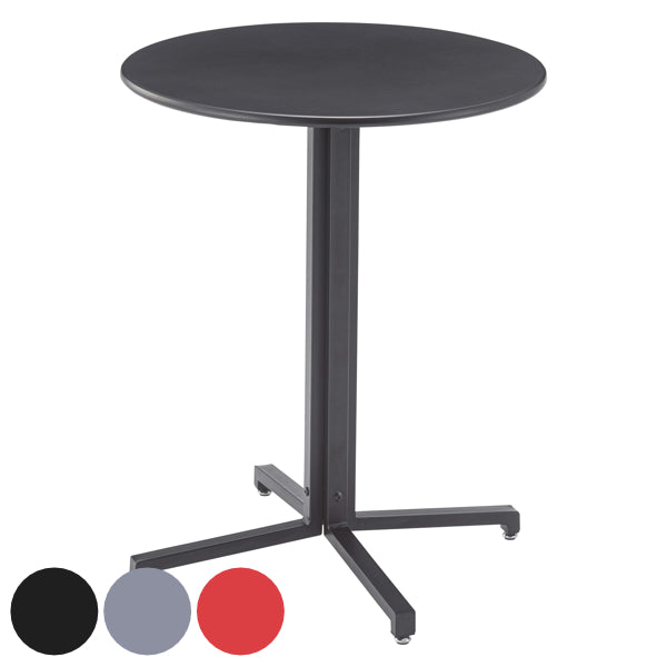 カフェテーブル 幅60cm スチール 円形 丸 テーブル コンパクト 机