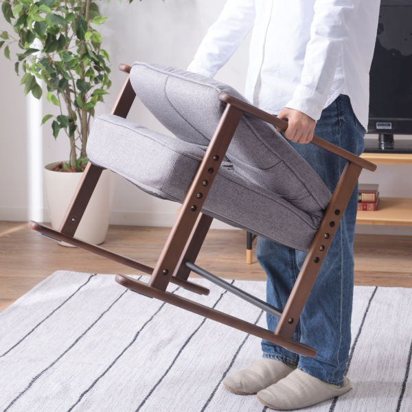 高座椅子高齢者リクライニングSサイズ肘掛疲れにくい腰痛座面高29～38cm