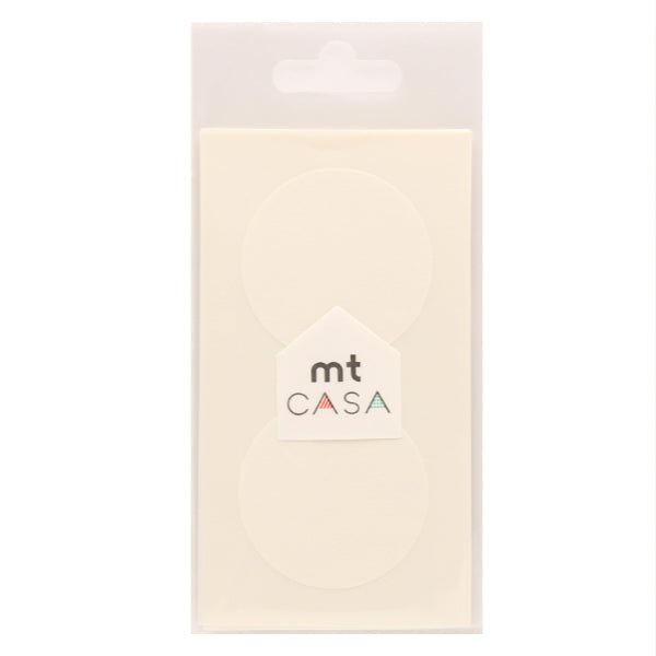 マスキングテープ丸10枚入無地直径5cmmtCASAseal