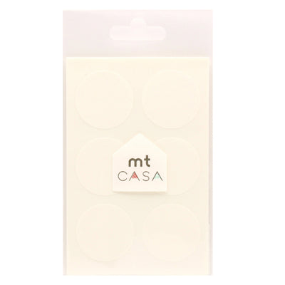マスキングテープ 丸 30枚入 無地 直径3.5cm mt CASA seal