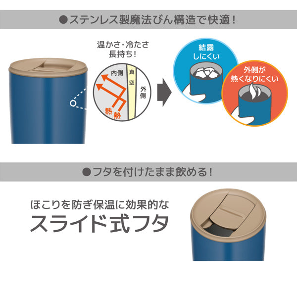 サーモス タンブラー フタ付き 真空断熱 400ml ステンレス JDP-400 -6