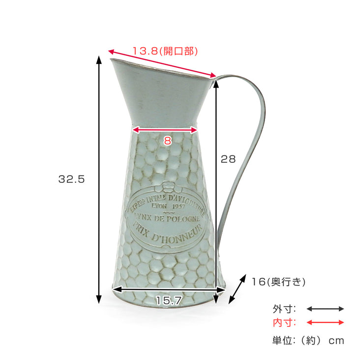 花瓶 プランター ハニカムブリキピッチャー B オーナメント ピッチャー -3