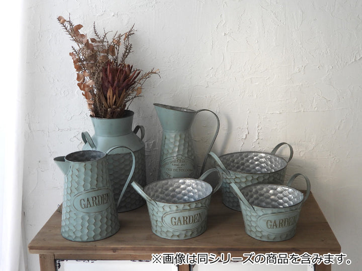 花瓶 プランター ハニカムブリキピッチャー B オーナメント ピッチャー -5