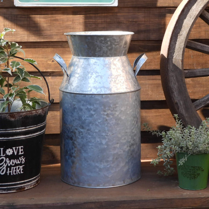 花瓶 プランター メタルミルクポット オーナメント -2