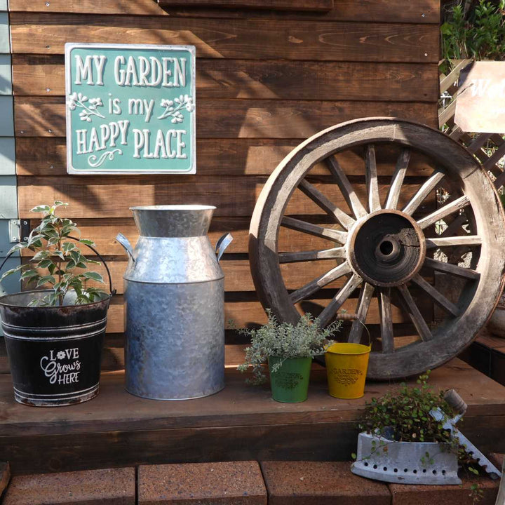 花瓶 プランター メタルミルクポット オーナメント -7