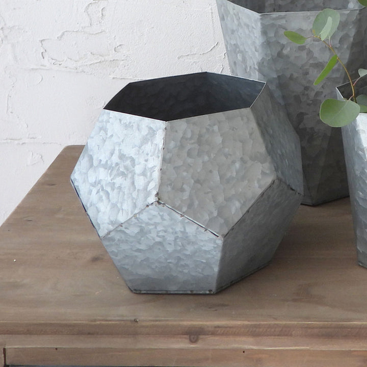 花瓶 プランター ジオマトリックメタルポット A -2