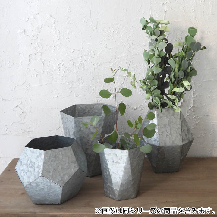 花瓶 プランター ジオマトリックメタルポット A -7