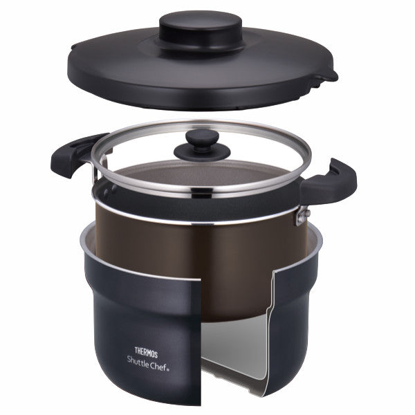 THERMOS Shuttle Chef 両手鍋 サーモス THERMOS シャトルシェフ 2.8L 保温調理鍋 IH対応 フッ素