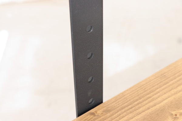 テレビ台 幅130cm 高さ調整 木製 天然木 配線 収納 スチール テレビボード デスク おしゃれ -14