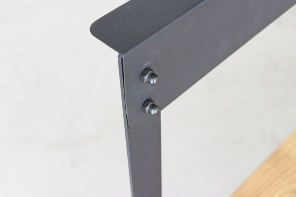 テレビ台 幅130cm 高さ調整 木製 天然木 配線 収納 スチール テレビボード デスク おしゃれ -15