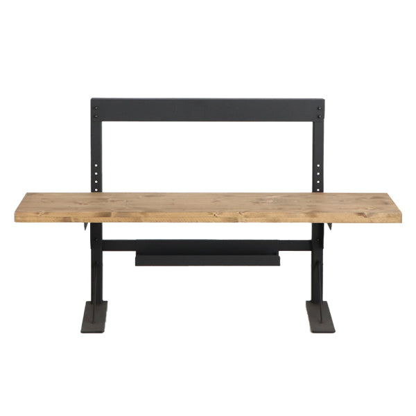 テレビ台 幅130cm 高さ調整 木製 天然木 配線 収納 スチール テレビボード デスク おしゃれ -18