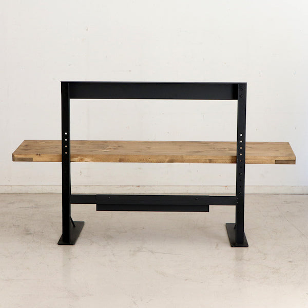 テレビ台 幅130cm 高さ調整 木製 天然木 配線 収納 スチール テレビボード デスク おしゃれ -21