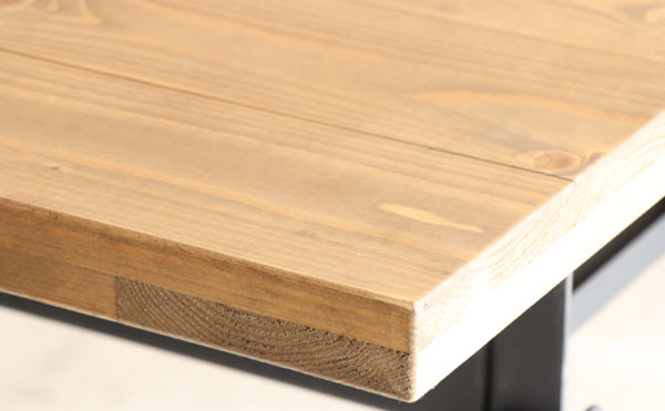 テレビ台 幅130cm 高さ調整 木製 天然木 配線 収納 スチール テレビボード デスク おしゃれ -8